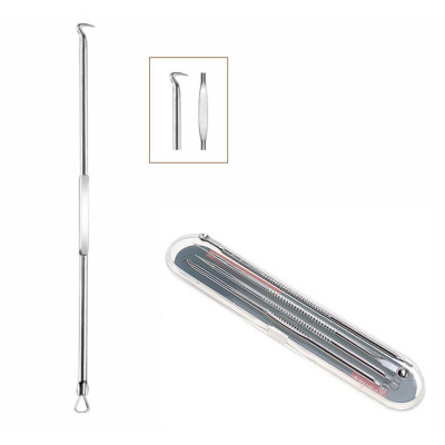 Dụng Cụ Lấy Mụn / Bộ 4 Cây Lấy Mụn 8 Đầu Kèm Hộp Tiện Lợi