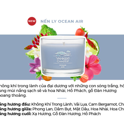 Nến ly mini Yankee Candle (37g) - Ocean Air
