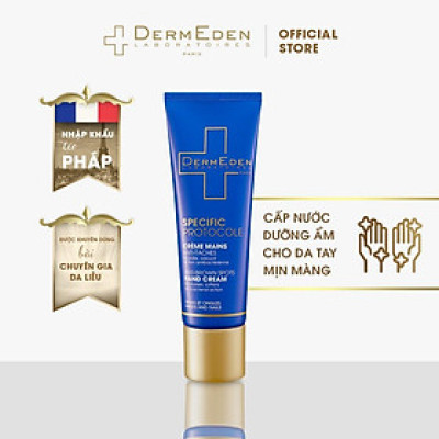 Kem dưỡng da tay làm mềm da và mờ đốm nâu DERMEDEN ANTI-BROWN SPOTS HAND CREAM Niacinamide 5%+ HA 1% 50ml