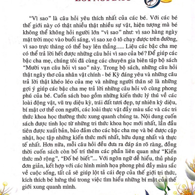 10 Vạn Câu Hỏi Vì Sao - Những Loài Và Vật Chạy Trên Mặt Đất