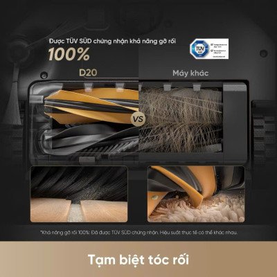 Robot Hút Bụi Lau Nhà Dreame D20 Lực Hút 13.000 Pa - Hàng Chính Hãng