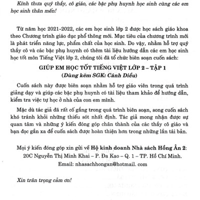 Giúp Em Học Tốt Tiếng Việt Lớp 2 - Tập 1 (Dùng Kèm SGK Cánh Diều) _HA