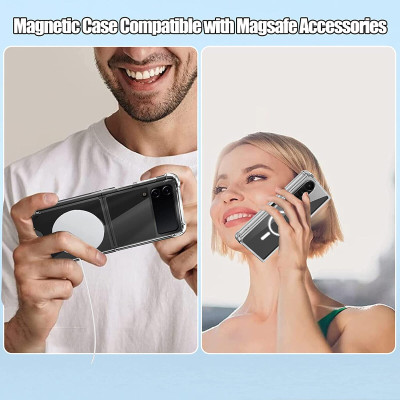 Ốp lưng chống sốc trong suốt hỗ trợ sạc Maqsafe cho Samsung Galaxy Z Fold 3 / Z Fold 4 hiệu Likgus Maqsafe Magetic Case siêu mỏng 1.5mm, độ trong tuyệt đối, chống trầy xước, chống ố vàng, tản nhiệt tốt - hàng nhập khẩu