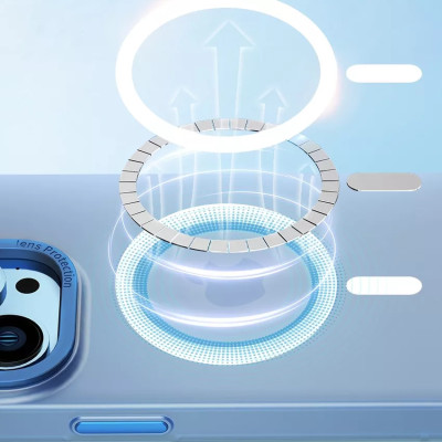 Ốp lưng chống sốc cho iPhone 14 Pro (6.1 inch) hỗ trợ sạc Maqsafe hiệu WIWU PC Ultra-thin Frosted Magnetic Case (mặt lưng nhám mờ, gờ bảo vệ Camera 0.5mm) - hàng nhập khẩu