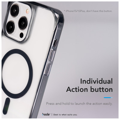 Ốp lưng cho iPhone 16 Pro Max HODA Magnetic Crystal Pro - Hàng Chính Hãng