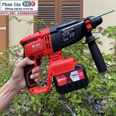 [LOẠI 1] Máy Khoan Đục Bê Tông 199V - 3 Chức Năng: Khoan, khoan búa, đục - Động Cơ Không Chổ Than 100% Lõi Đồng