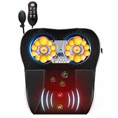 ￼Gối Massage Cổ Vai Gáy Hồng Ngoại (loại 1 ) - Máy Massage 16 bi cao cấp thế hệ mới  2024