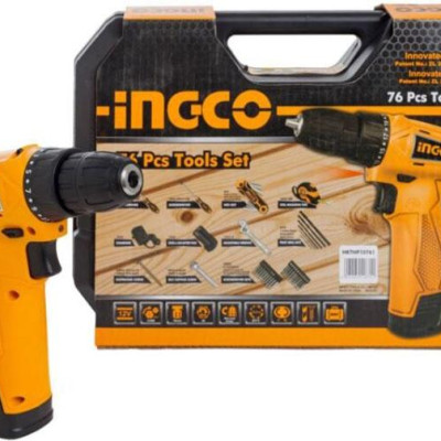 BỘ MÁY KHOAN PIN 12V LI-ION 76 CHI TIẾT INGCO HKTHP10761 - HÀNG CHÍNH HÃNG