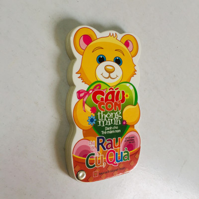 Combo 6 cuốn: Gấu Con Thông Minh: Toán 1 - 2 - 3 + Hình dạng, mầu sắc + Giao Thông + Rau Củ Quả + Bảng Chữ Cái