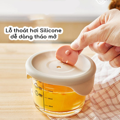 Hộp đựng thức ăn cho bé Lock&Lock có vạch chia 230ml x 3 hộp LLG508S3 - Tặng Kèm Ống Hút Inox Và Cọ Rửa Ống Hút