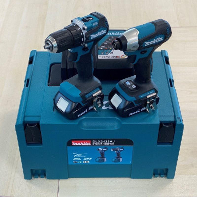 BỘ SẢN PHẨM (DTD157+DDF487) MAKITA DLX2423AJ (02 PIN 18V BL1820B 01 ĐẾ SẠC NHANH DC18RC) - HÀNG CHÍNH HÃNG