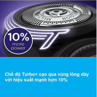 Máy cạo râu khô và ướt cao cấp Philips S5390/12 có đầu tỉa tóc mai và ria mép - Hàng nhập khẩu