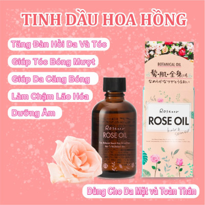 Tinh Dầu Dưỡng Da Và Tóc Chiết Xuất Hoa Hồng Rosenoa Rose Oil 60 mL