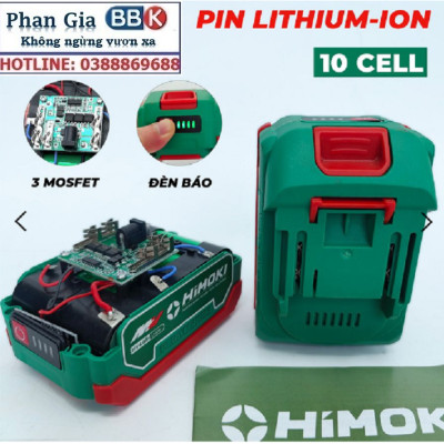 Máy Siết Bulong Pin 10 Cell HIMOKI 6092B 21V Lực Siết 380Nm - Motor 100% Ruột Đồng - Động Cơ Không Chổi Than - Bảo Hành 12 Tháng