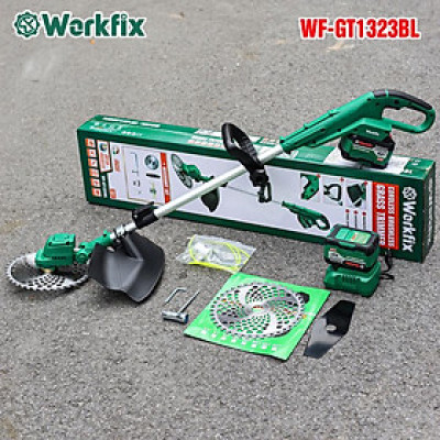 Máy Cắt Cỏ Dùng Pin Workfix - WF-GT1323BL - Động Cơ Brushless - Pin 15cell 21V/6Ah