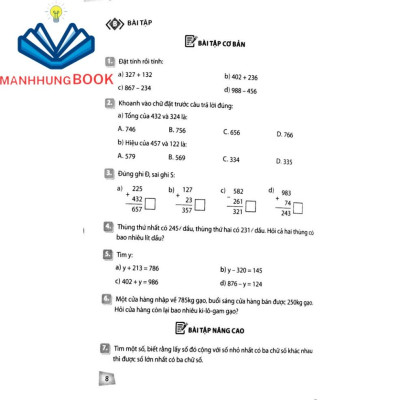 Sách: Rèn Kĩ Năng Học Tốt Toán Lớp 3 - Hỗ Trợ Phát Triển Năng Lực Giải Toán