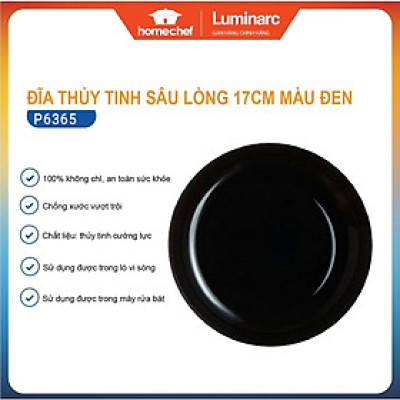 Đĩa/Bộ 4 đĩa (dĩa) thủy tinh sâu lòng Luminarc Friend