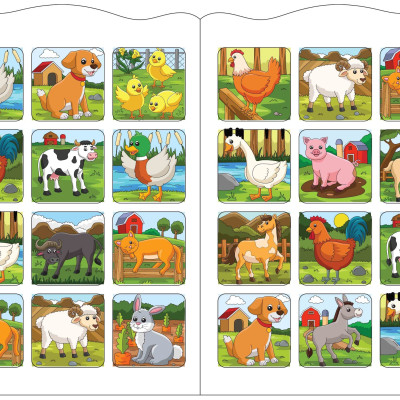 Bé tô màu: Khám phá nông trại vui vẻ (20+ hình dán sticker)