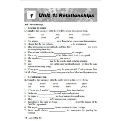 Sách Bài Tập Tiếng Anh Lớp 12 ( Theo chương trình GDPT Mới - Chân Trời Sáng Tạo -Tặng File Đáp Án) (HA-MK)