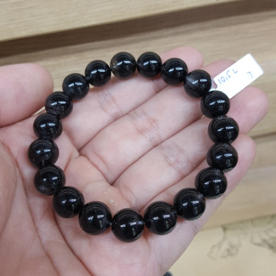 Vòng Tay Đá Thạch Anh Tóc Đen - 10.5mm - BATDV007