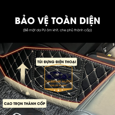 [FORD EVEREST] Thảm Trải Sàn, Lót Sàn Ô Tô 5D 6D Thiết Kế Theo Xe FORD EVEREST 2023 Chống Nước, Không Mùi - MẪU QUẢ TRÁM - Hàng Chính Hãng