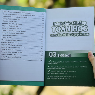 Sách Đánh Thức Tài Năng Toán Học 2, 3 Và 5 ( Combo 3 Cuốn ) - Tổng hợp kiến thức toán học lớp 2 đến lớp 6 Nhà Sách Á Châu Books