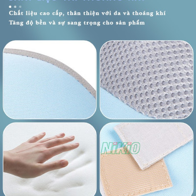 Gối Massage Hồng Ngoại, Mát Xa Cổ Vai Gáy Nikio NK-135DC - Xoa Bóp Chuyên Sâu, Hỗ Trợ Cải Thiện Đau Mỏi Nhanh, Pin Sạc Tiện Lợi