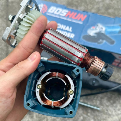 Máy Mài Góc Boshun 100 Công Tắc Bóp Chỉnh Tốc 6 Cấp Công Suất 950W Chuẩn Dây Đồng Bảo Hành 6 Tháng