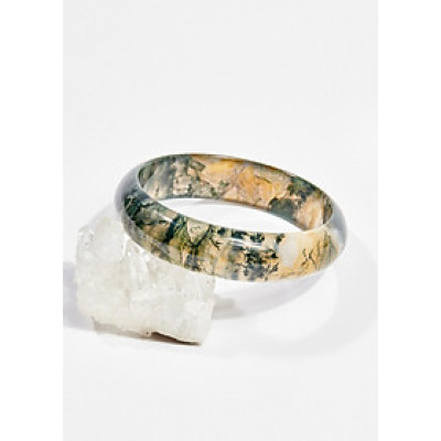 Vòng tay phong thủy đá băng ngọc thủy tảo huyết ni 55 mệnh hỏa , thổ - Ngọc Quý Gemstones