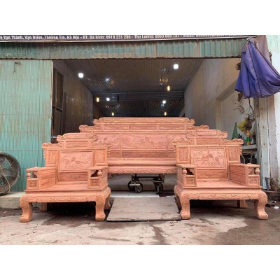 Bộ bàn ghế giá cổ phù dung gỗ hương đá