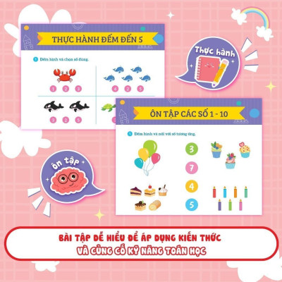 Sách - Học Toán Montessori 1 - Phát Triển Trí Tuệ 4+ - Megabook