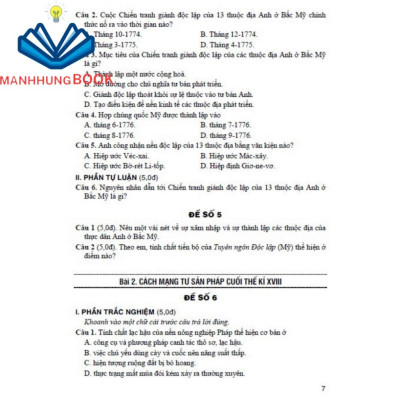 sách - đề kiểm tra đánh giá lịch sử 8 (bám sát sgk kết nối tri thức với cuộc sống)