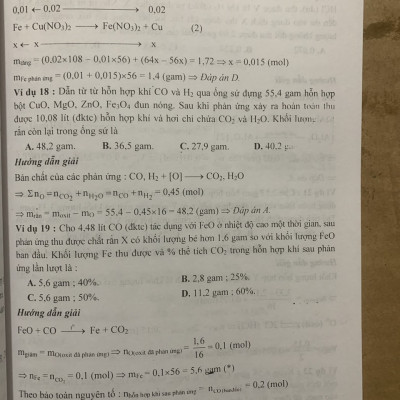 16 Phương Pháp Và Kĩ Thuật Giải Nhanh Bài Tập Trắc Nghiệm Môn Hoá Học