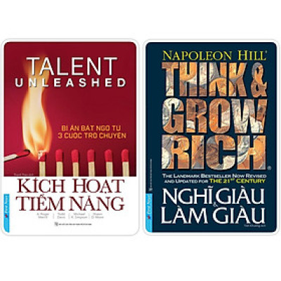 Sách - Combo Kích hoạt tiềm năng + Nghĩ giàu và làm giàu - FirstNews