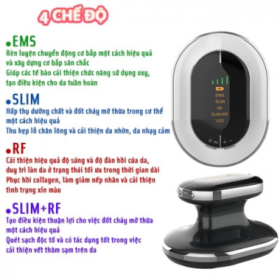 Máy Massage Bụng Cầm Tay Nikio NK-160 - Công Nghệ Sóng RF, EMS Giúp Săn Chắc Body