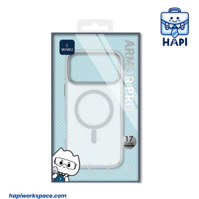 Ốp Lưng hàng chính hãng WiWU Armor Pro Wi-FGG-012 có vòng từ tính cho iP 17/17 Pro Max