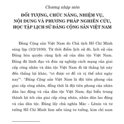 Sách - Giáo Trình Lịch Sử Đảng Cộng Sản Việt Nam (Dành Cho Bậc Đại Học Hệ Không Chuyên Lý Luận Chính Trị)