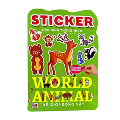 Sticker Dán Hình Thông Minh - Thế Giới Động Vật (VT)