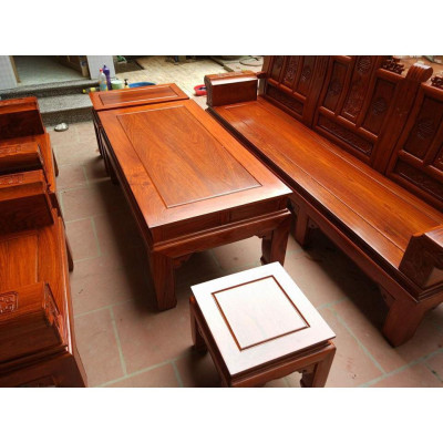 Bộ Bàn Ghế Âu Á Hộp Kiểu Cuốn Thư Gỗ Hương Vân