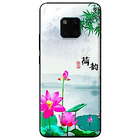 Ốp in cho Huawei Mate 20 Pro Sen Hồng - Hàng chính hãng
