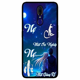 Ốp lưng in cho Oppo F11 Mẫu Nợ Cha Nợ Mẹ Rể