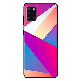 Ốp lưng dành cho Samsung A31 mẫu Hình Khối Vàng Xanh