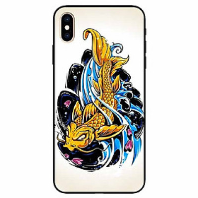 Ốp lưng dành cho Iphone Xs Max mẫu Chép Vàng Nền Sáng