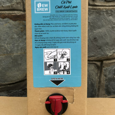 Cà phê chiết xuất lạnh New Brew, pha sẵn NewBrew BOLD, Hộp 3 Kg