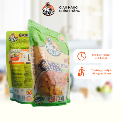 Cà Ri 3 Phút Nấm Chay Ông Chà Và 220g Sản Phẩm Có Nấm Thật