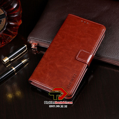 Bao da dạng ví dành cho Nokia 8.3, Nokia 2.4 hiệu Idewei có quai gài và dây đeo - Hàng nhập khẩu