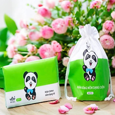 Bộ Hai Sản Phẩm Khăn Beyaki Chăm Sóc Da Mặt Cuộn Và Rút 110 Tờ 20x20 cm