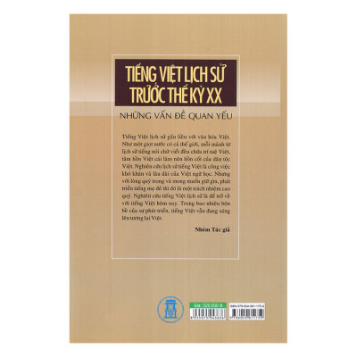 Tiếng Việt Lịch Sử Trước Thế Kỷ XX - Những Vấn Đề Quan Yếu