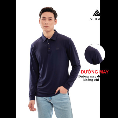 Áo Thun Nam Dài Tay Aligro Chất Liệu Cotton Cao Cấp, Siêu Mềm Mại, Dày Dặn, Cực Dễ Chịu, Thấm Hút Tốt ALGAPD055