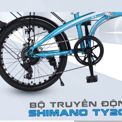 Xe đạp thể thao TEKKO G1 20 inch - xe đạp gấp đôi - gấp khung tiện lợi